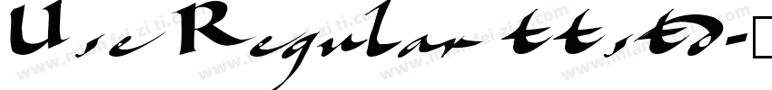 Use Regular ttstd字体转换